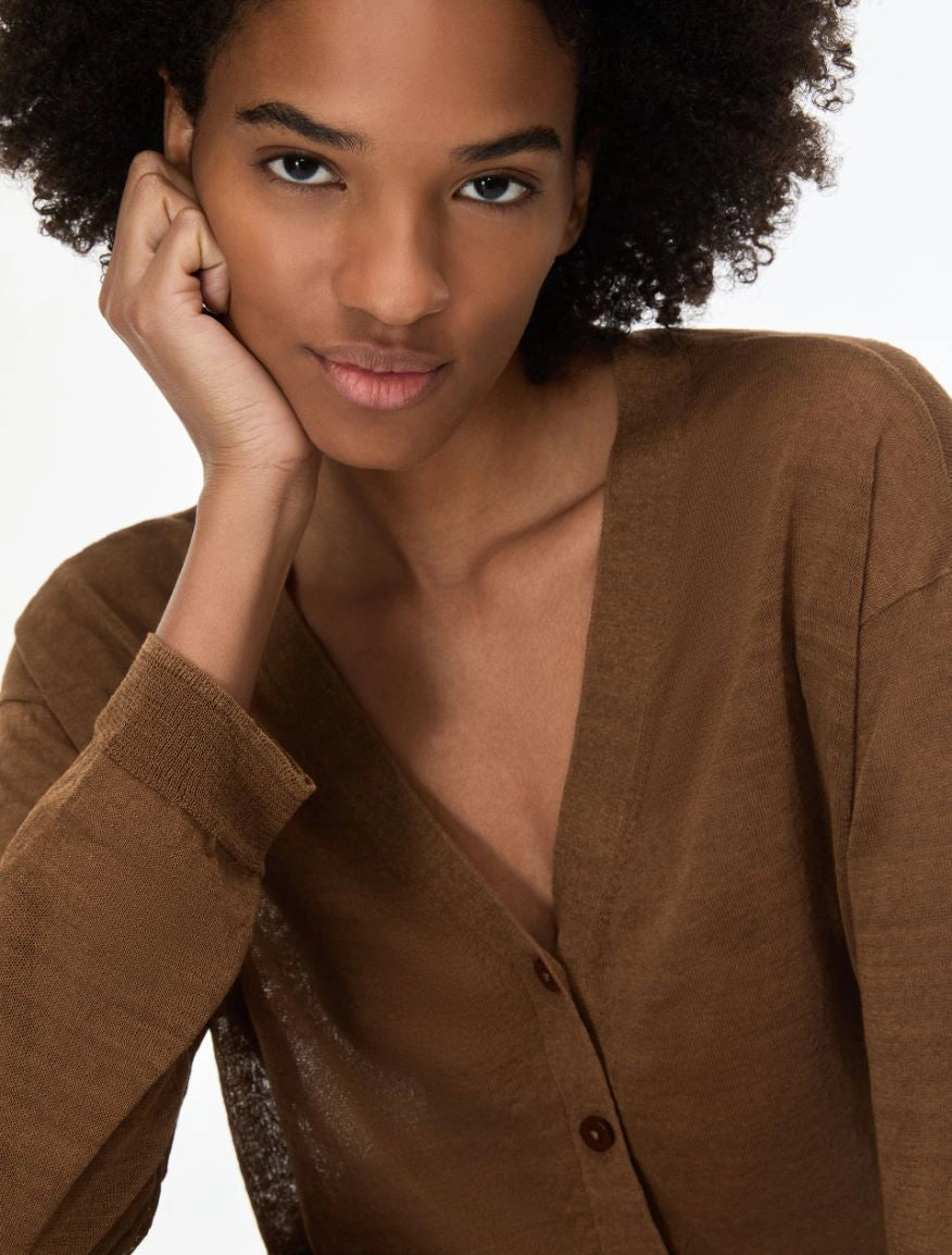CARDIGAN MARRON – IBLUES
