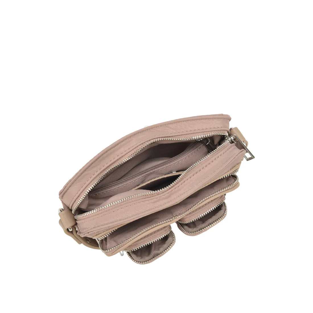 Bolso Helena pequeño - nylon reciclado taupe