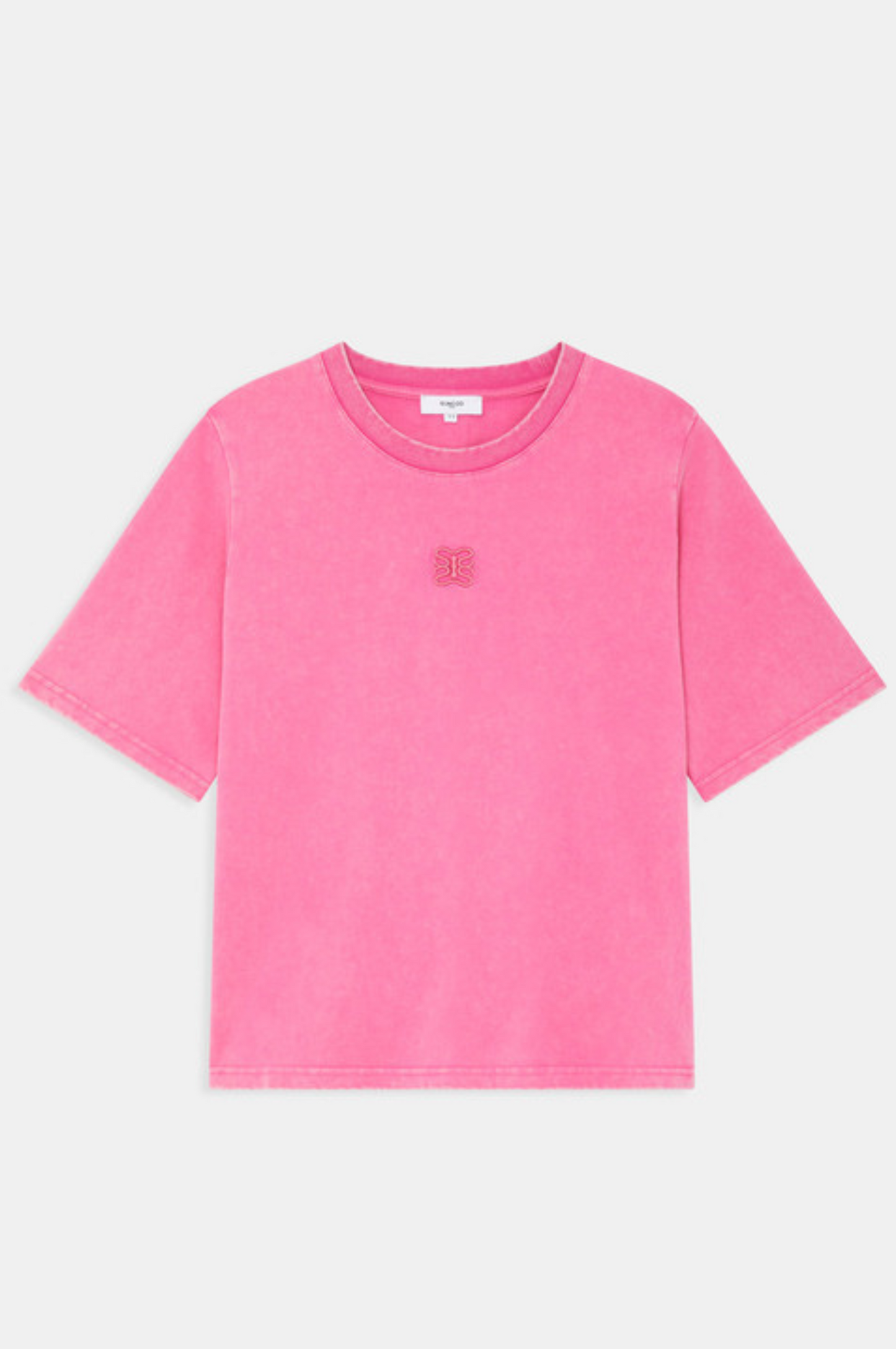 Camiseta lisa bordada – con inicial "S"