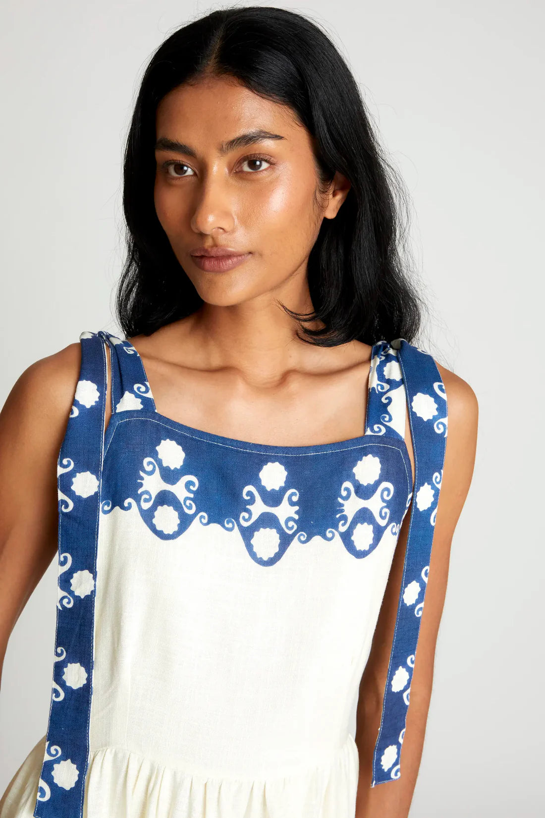 Vestido largo con estampado