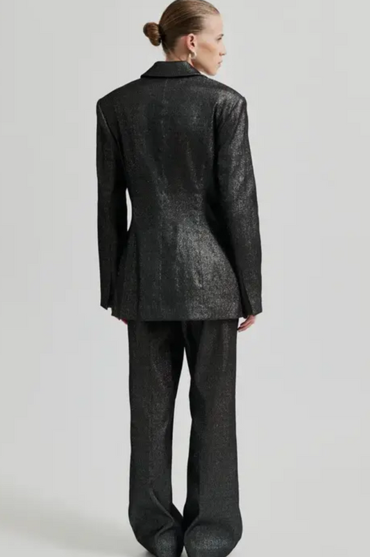 Rave Trousers Black Silver - SECOND FEMALE