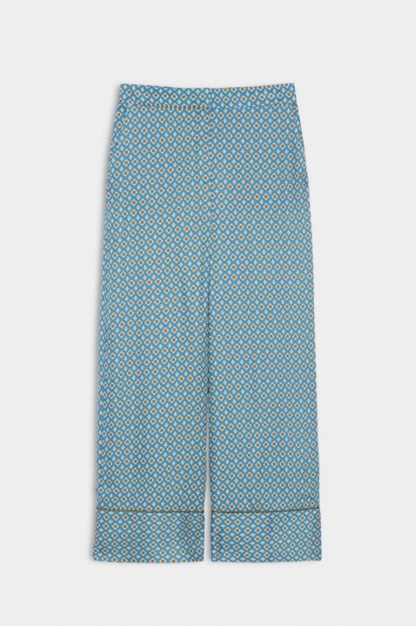 PRINTED TROUSERS AZUL - IBLUES