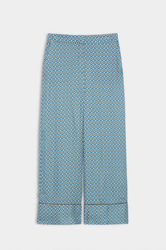 PRINTED TROUSERS AZUL - IBLUES