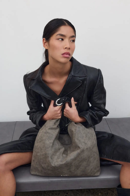 Bolso shopper graphite - SILFEN STUDIO