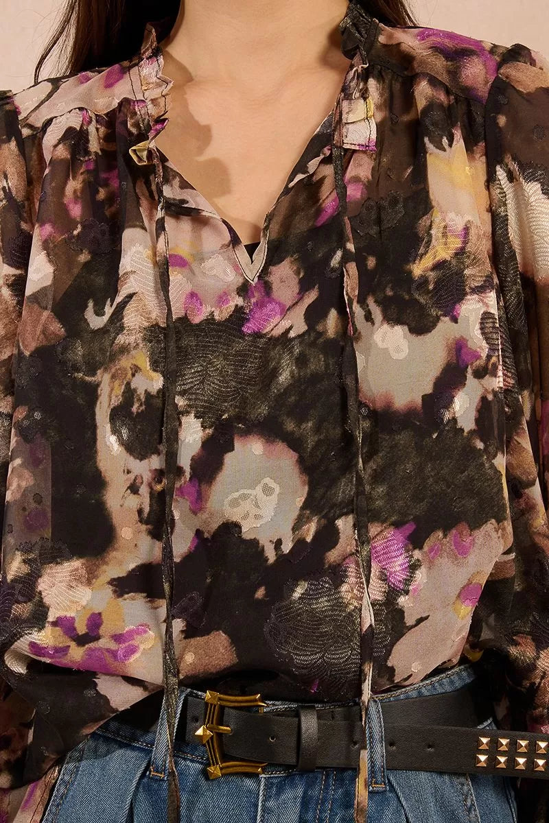 Camisa de manga larga con estampado floral - Molly Bracken