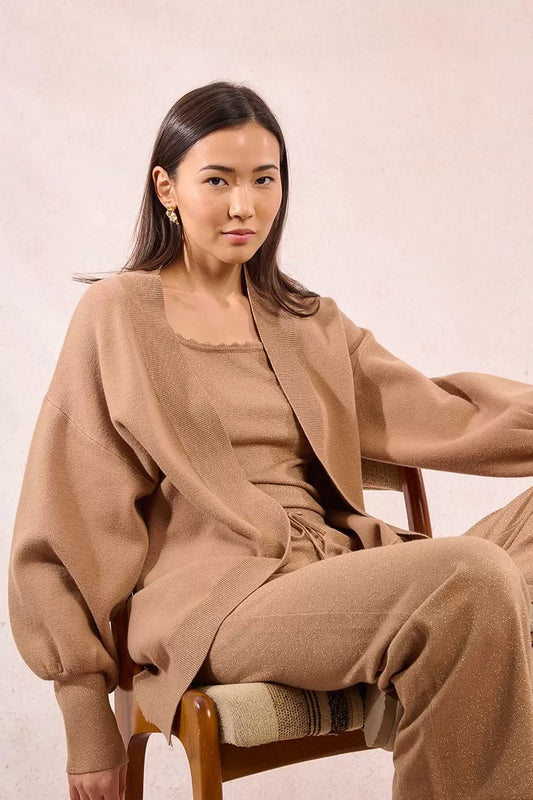 Cardigan abierto en punto irisado - Molly Bracken