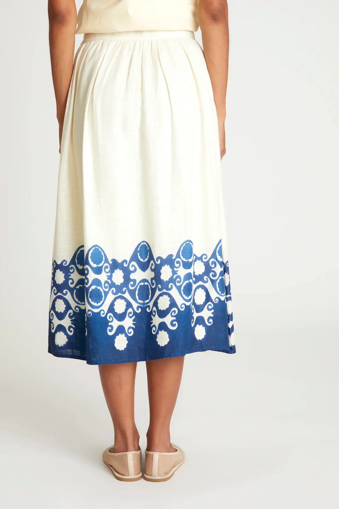 Falda midi – estampado