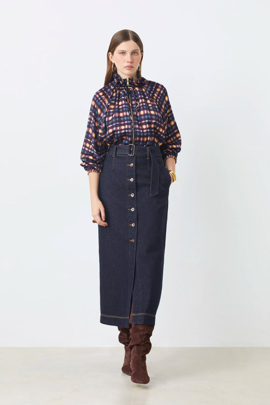 Falda Midi Tejana - Suncoo