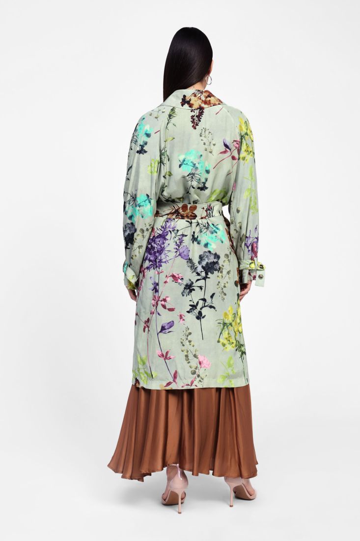 Gabardina con estampado floral  – DIXIE