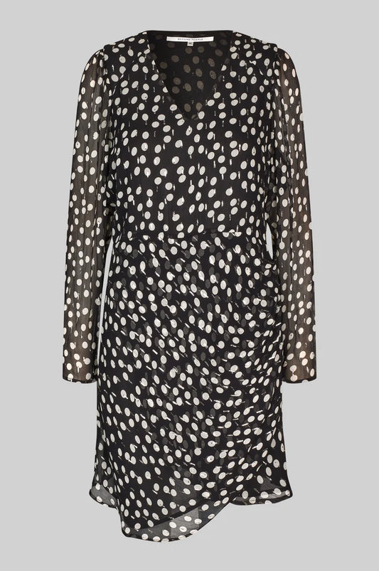 Mini vestido con topos