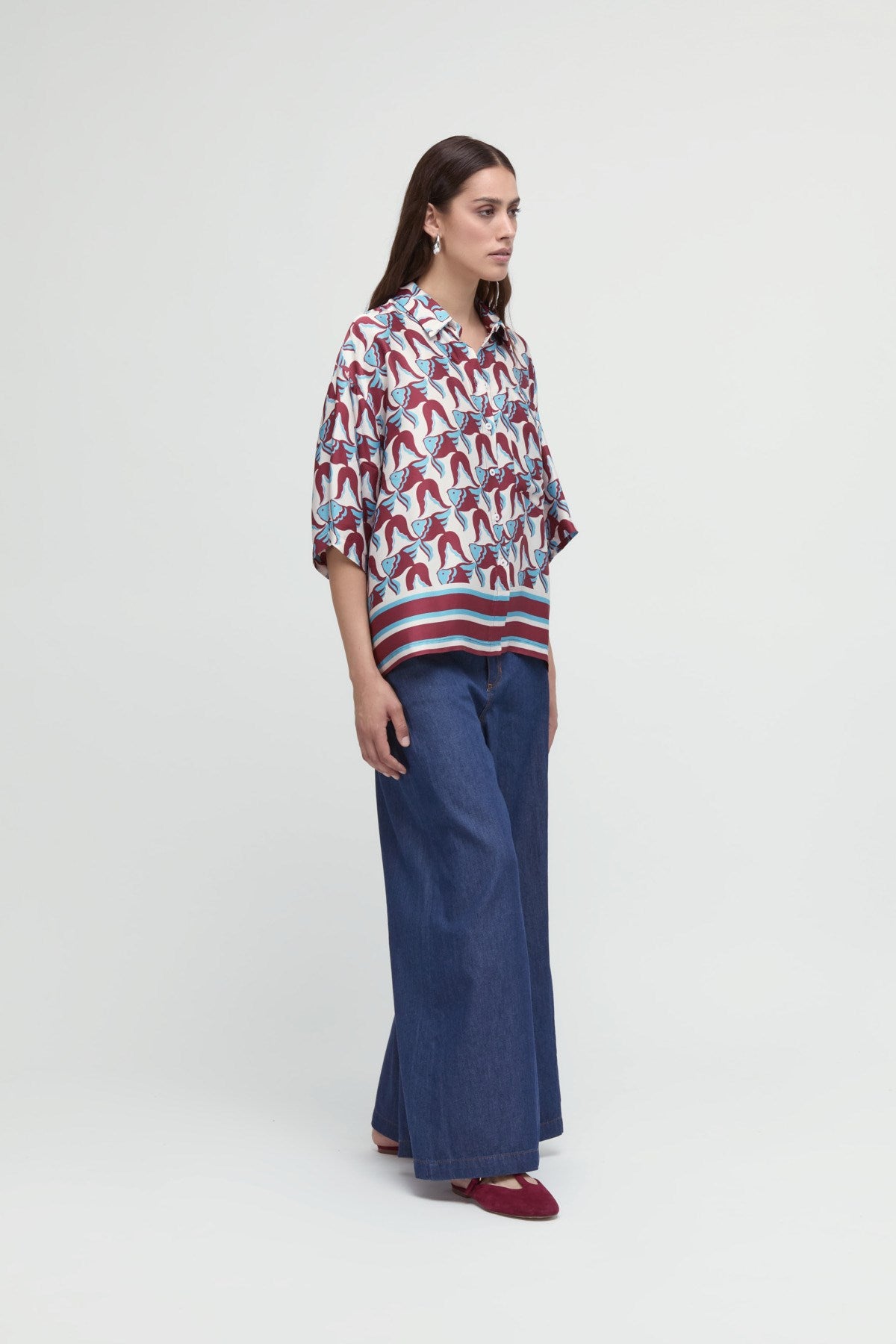 PANTALON PALAZZO DENIM – MEME ROAD