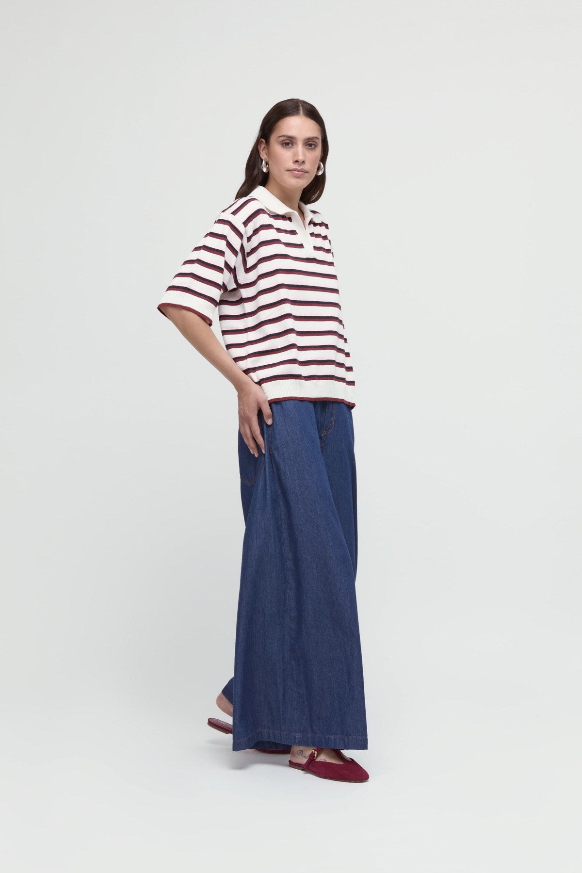 PANTALON PALAZZO DENIM – MEME ROAD