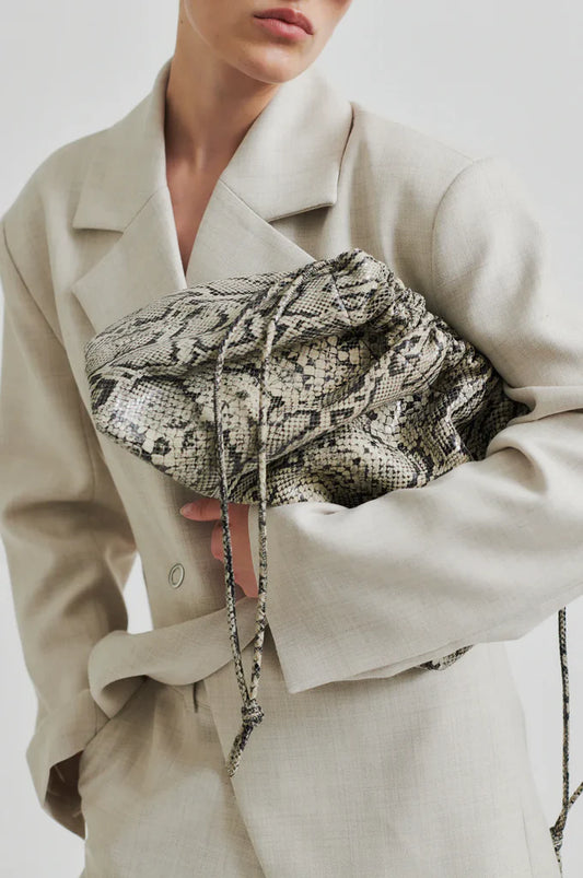 Devon Snake Leather Bag - SECOND FEMALE
