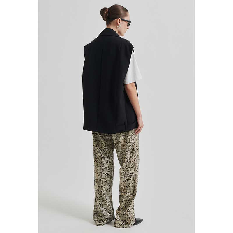 Fique Oversize Waistcoat Black - SECOND FEMALE