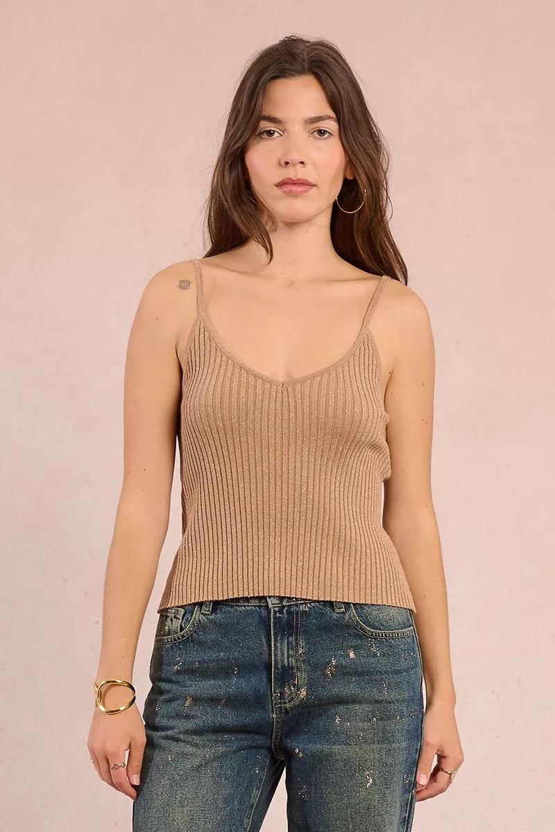 Top de tirantes en punto brillante - Molly Bracken