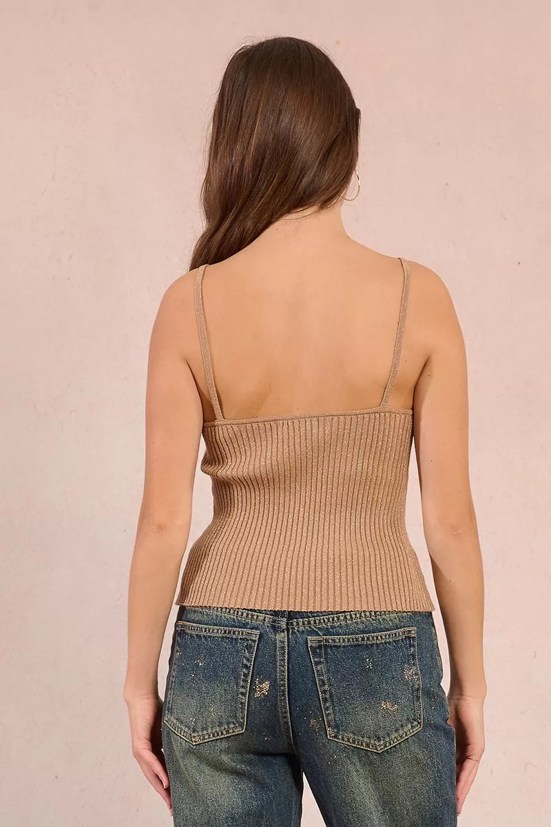 Top de tirantes en punto brillante - Molly Bracken