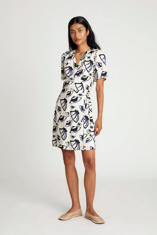 Vestido corto – estampado concha