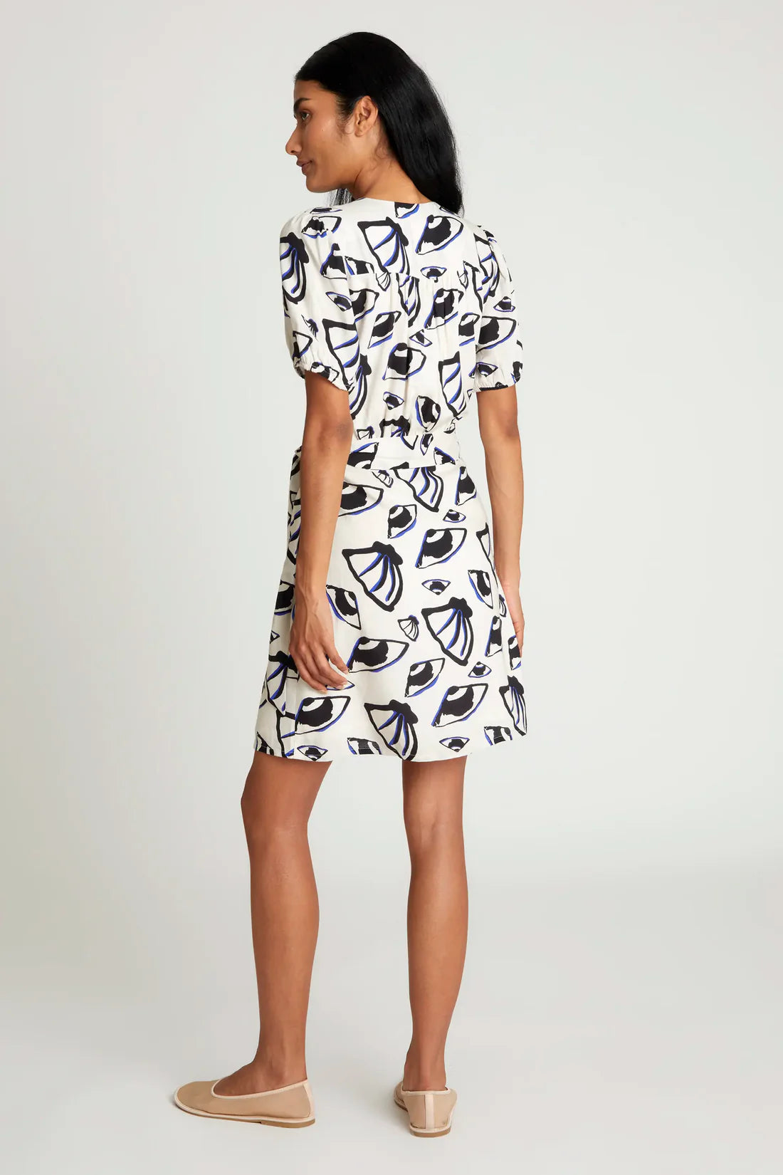 Vestido corto – estampado concha