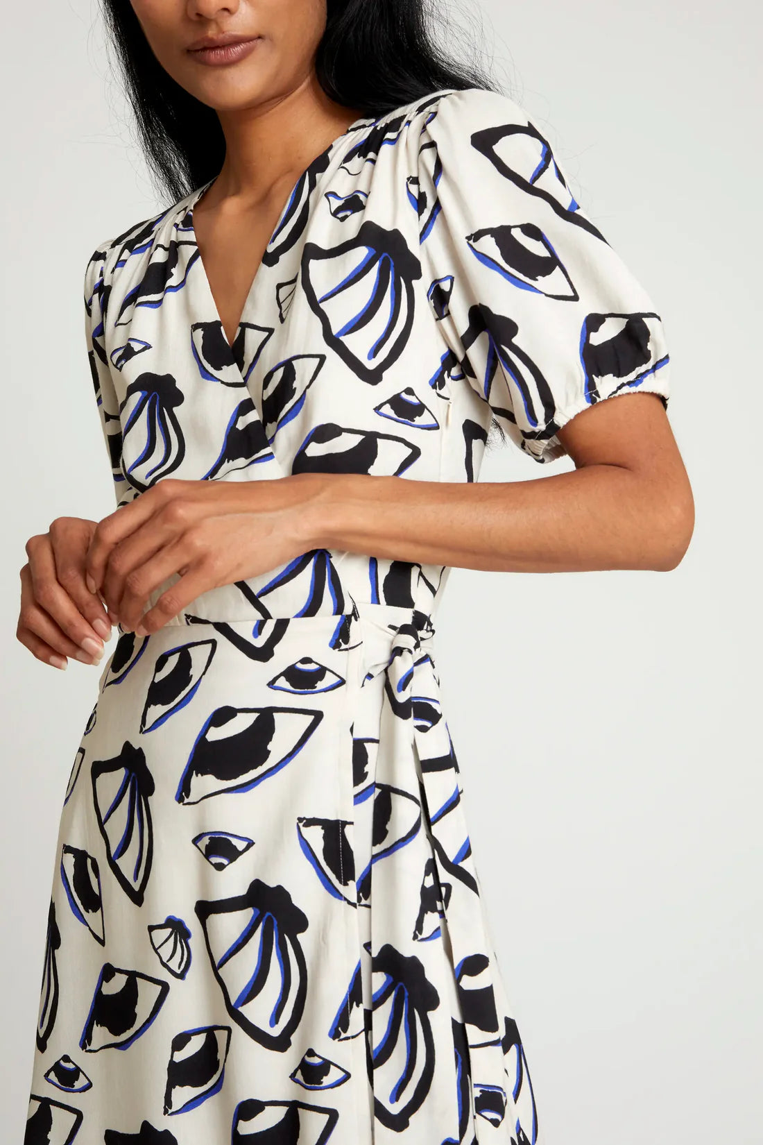 Vestido corto – estampado concha