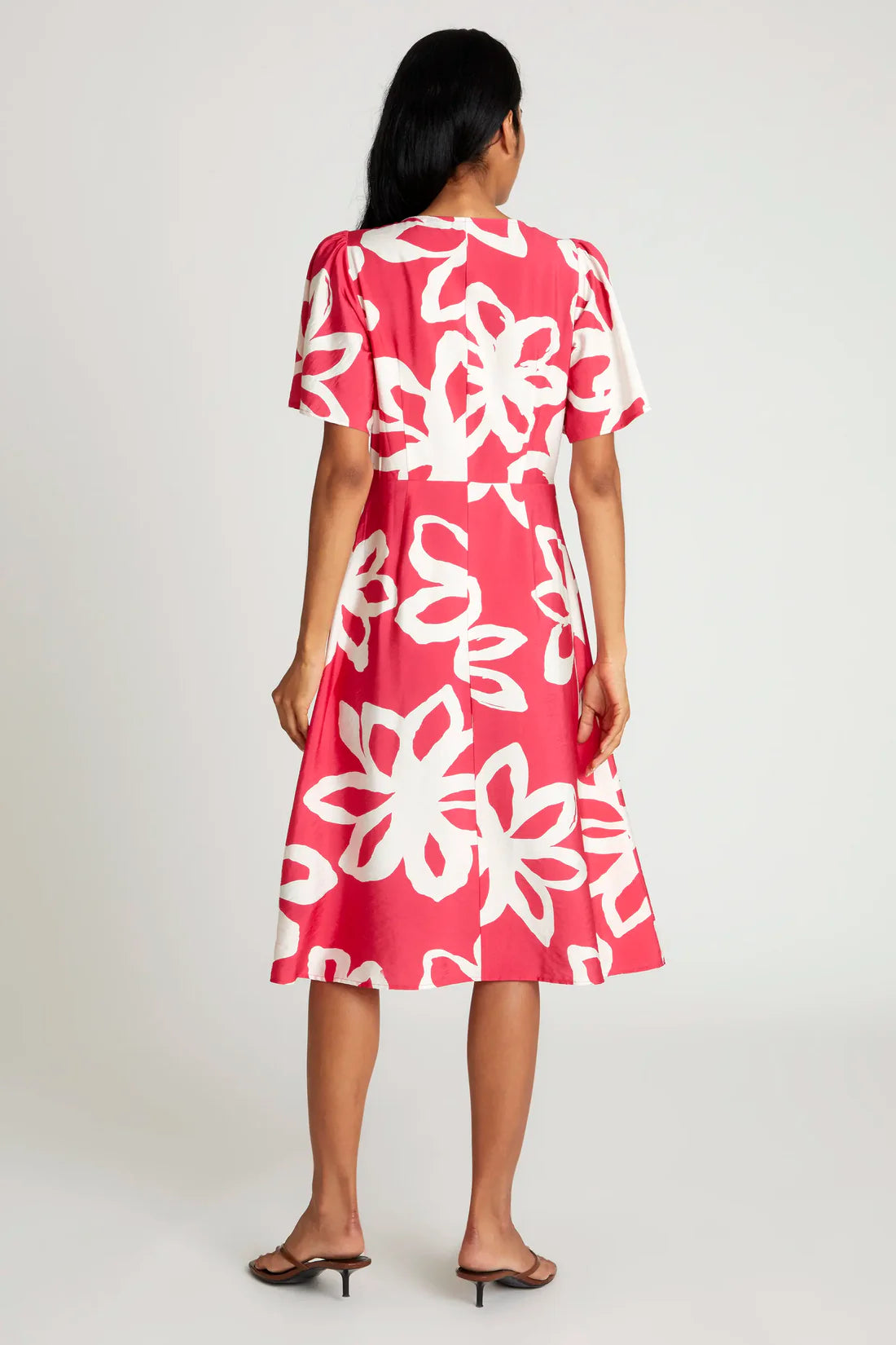 Vestido midi – estampado floral