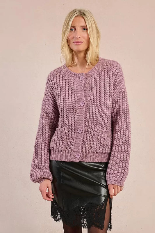 Cardigan loose rosa - Molly Bracken