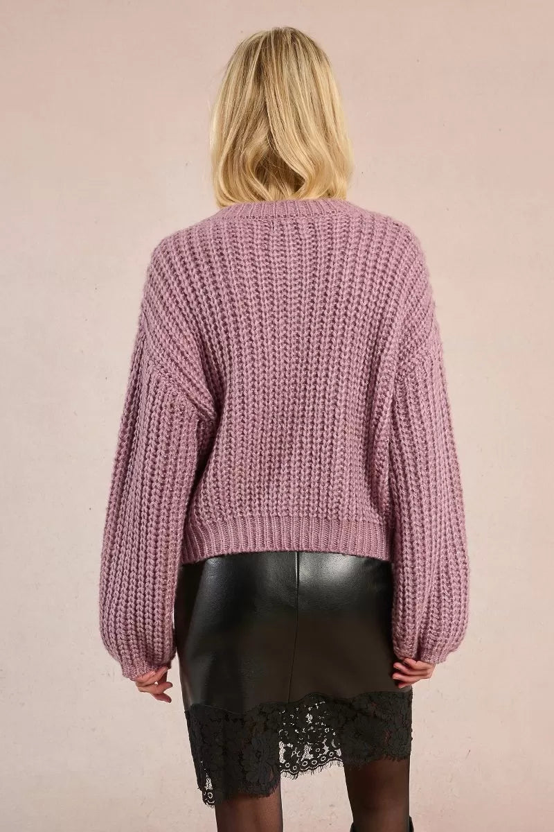 Cardigan loose rosa - Molly Bracken